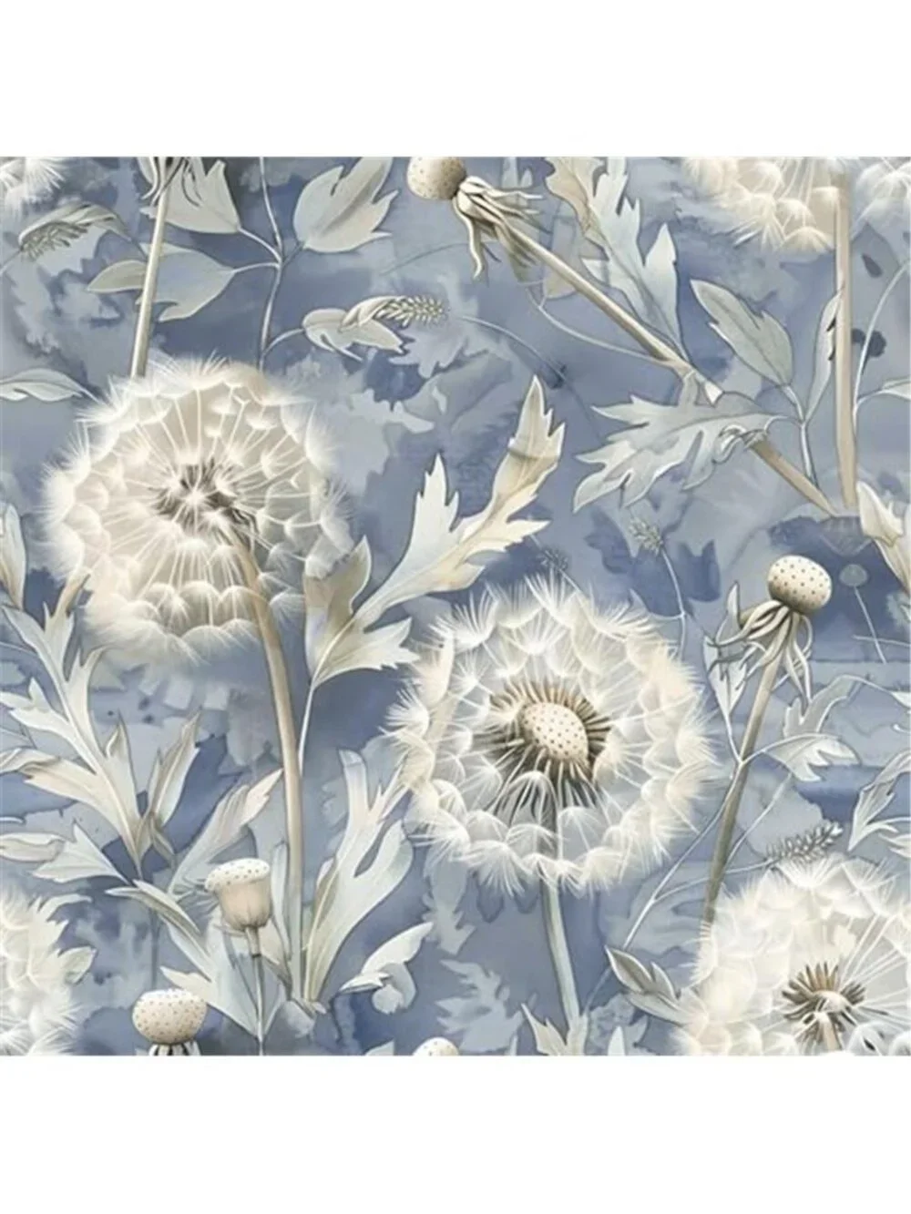 Blue Floral Peel Stick Wallpaper Removable Vinyl Contact Paper Home Decor Roll
